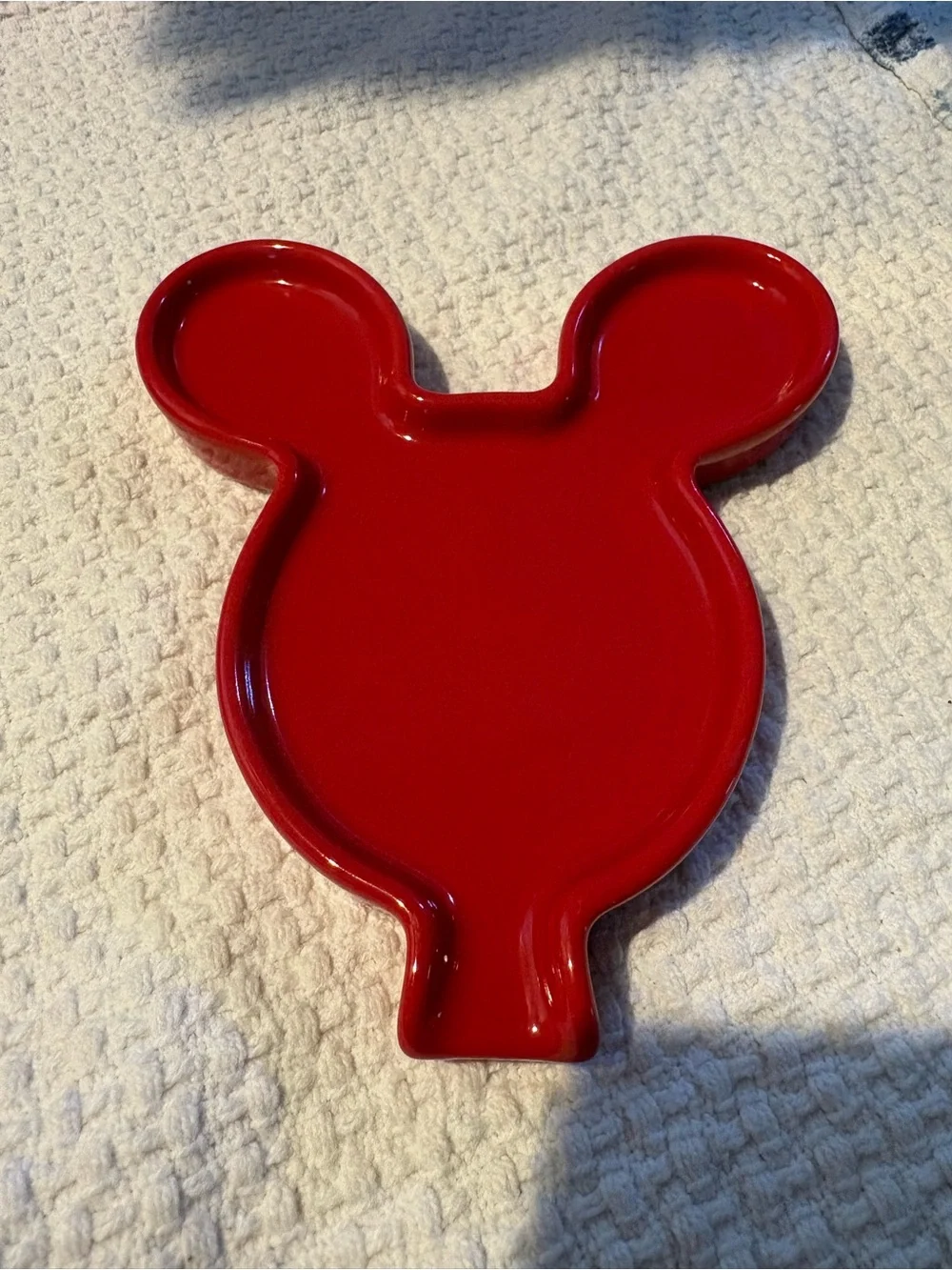 Disney Red Mickey Mouse Shaped Serving Tray